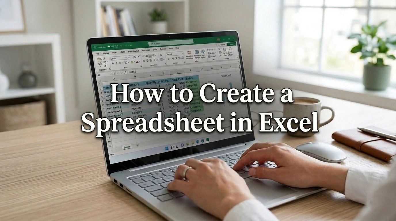 How to Create a Spreadsheet in Excel: Step Guide